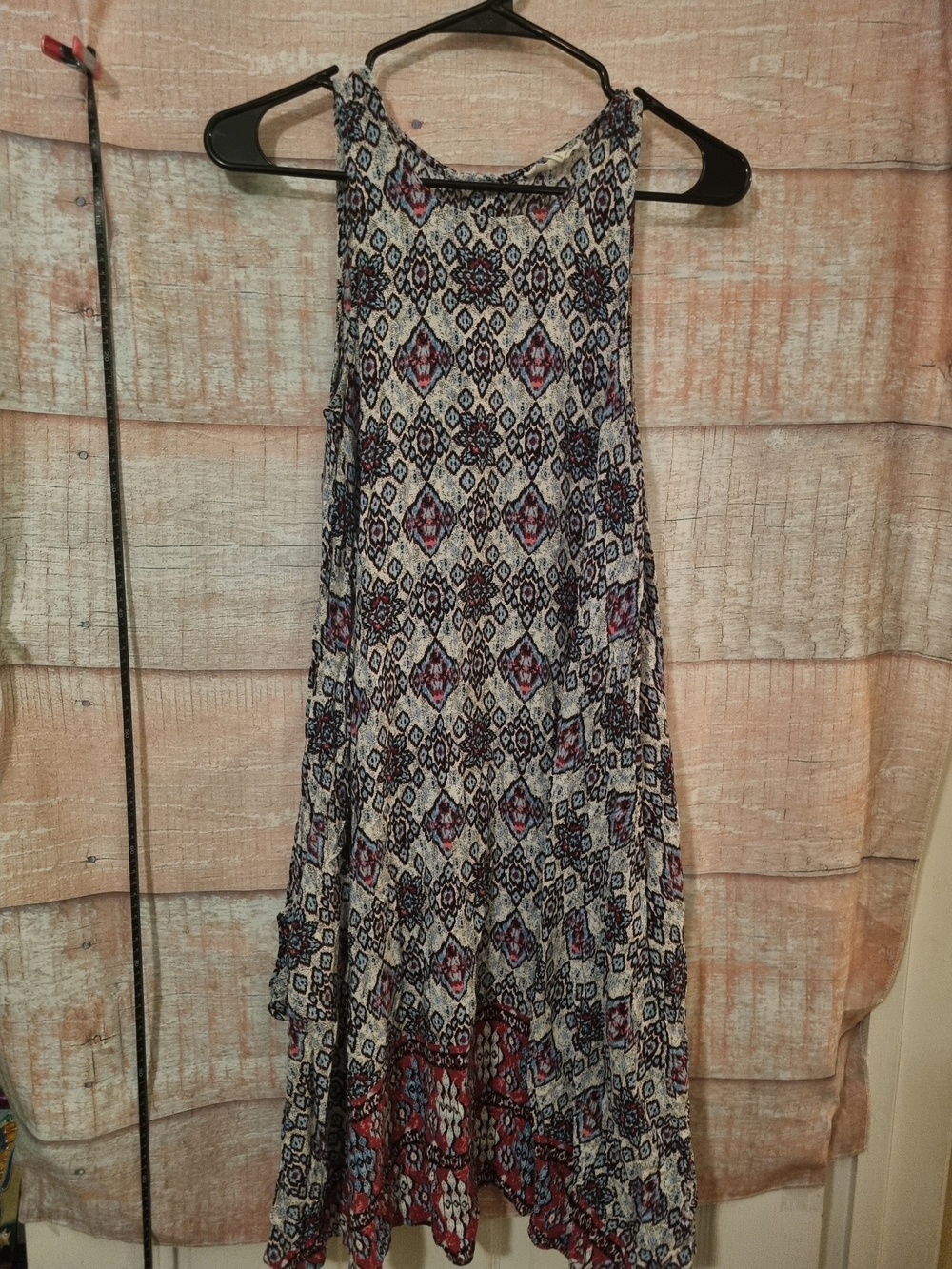 Bohemian Printed Halter Swing Dress in Multi-Color